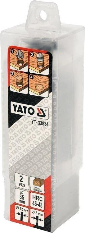 Yato medienos freza ir kamštinis grąžtas 35 mm 2 vnt