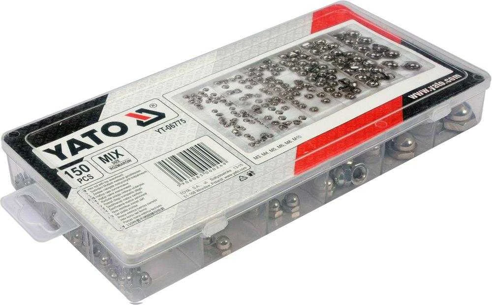 Toya Sa Poland YATO METRIC UŽDARYTA/KANTELĖS VERŽŠLĖS RINKINYS 150 vnt. M3, M4, M5, M6, M8, M10