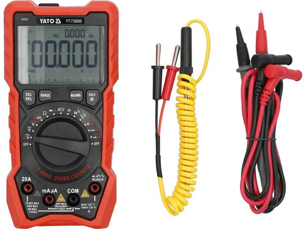 Toya Sa Poland Daugiafunkcinis skaitmeninis testeris | TRUE RMS AC+DC LCD 25000 (YT-730895)