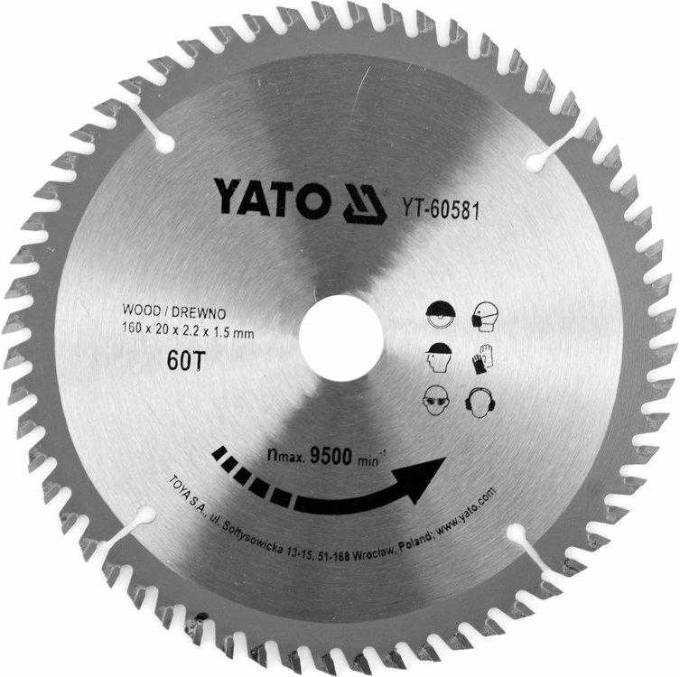 YATO DISKINIS PJŪKLAS. 160*60*20 60581