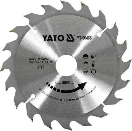 Yato PILA TARCZOWA DO DREWNA 190X20TX30MM (YT-60488)