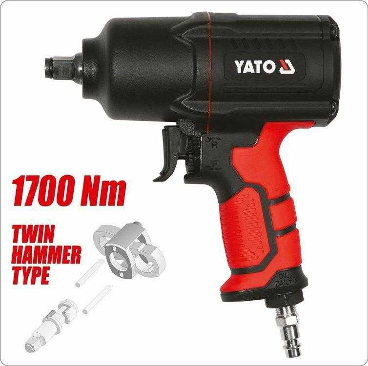 Yato pneumatinis smūginis veržliasūkis YT-09544 1700Nm 1/2"