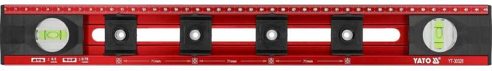 Yato Toya Sa Poland Gulsčiukas elektrikams | su galimybe perkelti ir žymėti atstumus | 450 mm (YT-30328)