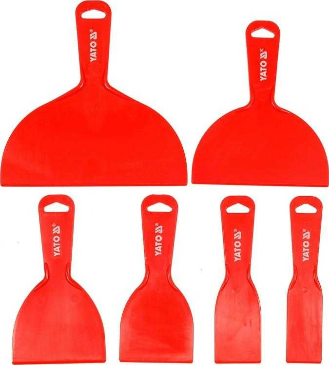 YATO plastikiniai grandikliai / mentelės, 6 vnt. rinkinys
