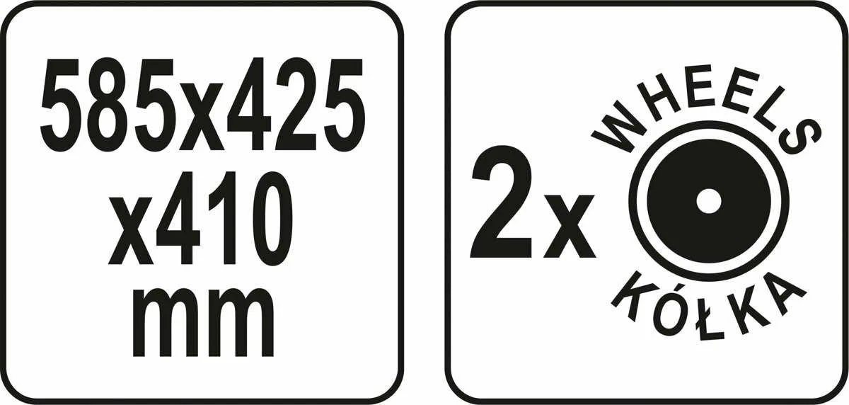 YATO SISTEMOS DĖŽĖ ANT RATAI 42B S1