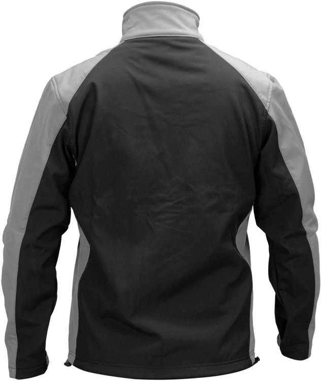 Yato Softshell striukė darbui, S dydis, atspari vandeniui ir kvėpuojanti, juoda, pilka ir oranžinė striukė