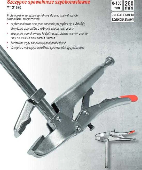 YATO SUVIRINIMO spaustuvai 150mm 21570