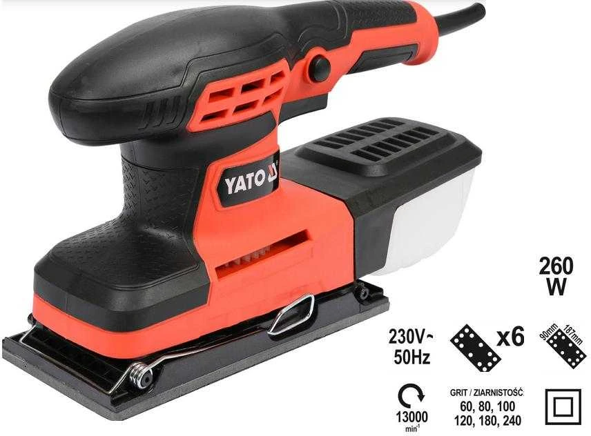YATO svyruojantis šlifuoklis 260W 90x187mm 82230