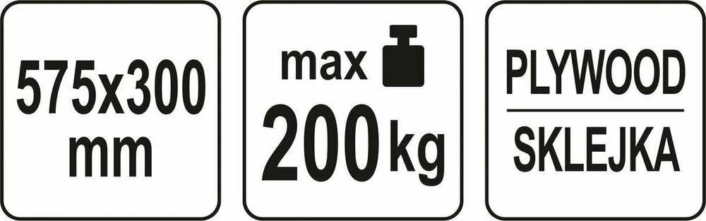 YATO Vežimėlis PLATFORMA TRANSPORTOWA 200kg