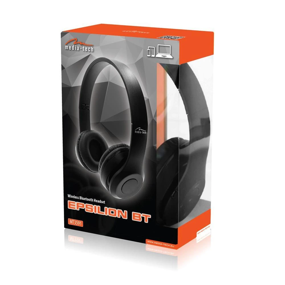 MEDIA-TECH EPSILION BT MT3591 multifunctional Bluetooth 4.2 ausinės