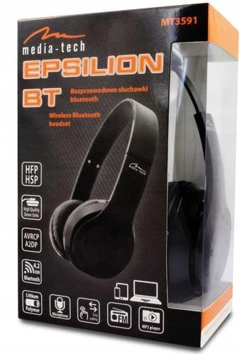 Media-Tech Epsilon BT ausinės pakuotėje