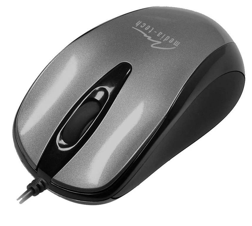 Itin ergonomiška optinė pelė Media-Tech PLANO MT1091T, USB jungtis, 800DPI, pilka