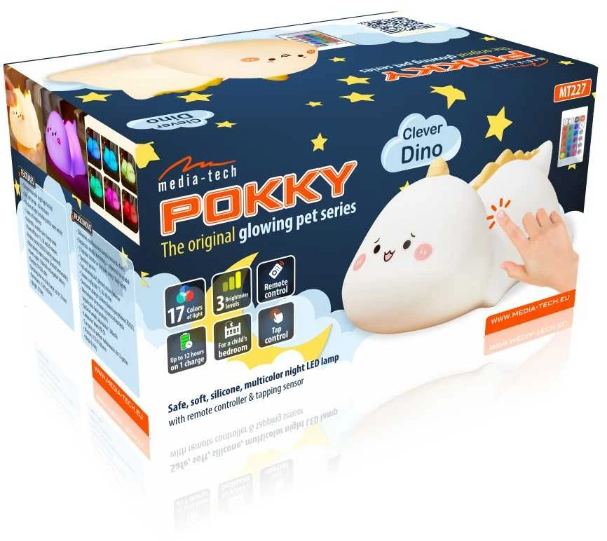 MEDIA-TECH POKKY CLEVER DINO NIGHT LIGHT MT227