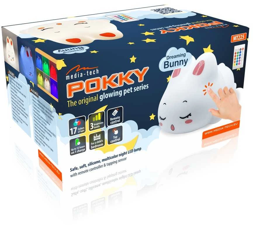 MEDIA-TECH POKKY DREAMING BUNNY NIGHT LIGHT MT225