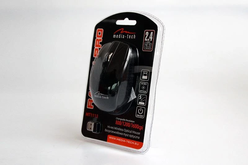 Belaidė optinė ergonomiška pelė Media-Tech RATON PRO MT1113T