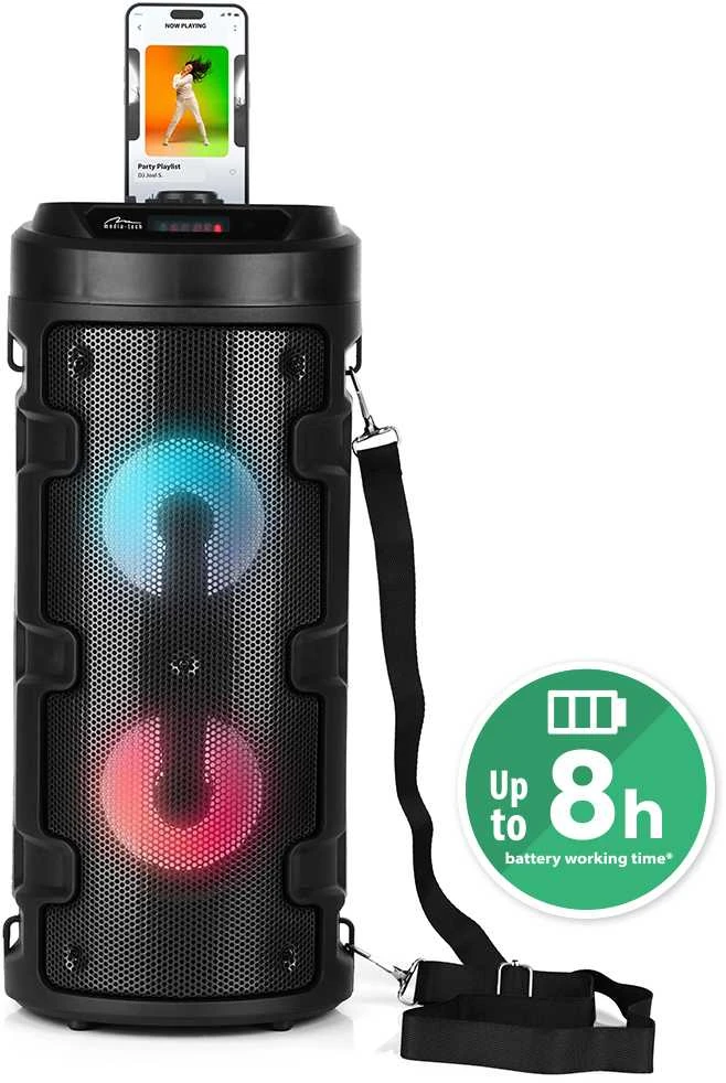 Nešiojama kolonėlė Media-Tech PARTYBOX KEG BT MT3165, 30W RMS, Bluetooth, Karaoke, USB, MicroSD, FM Radijas, AUX, su distanciniu pultu