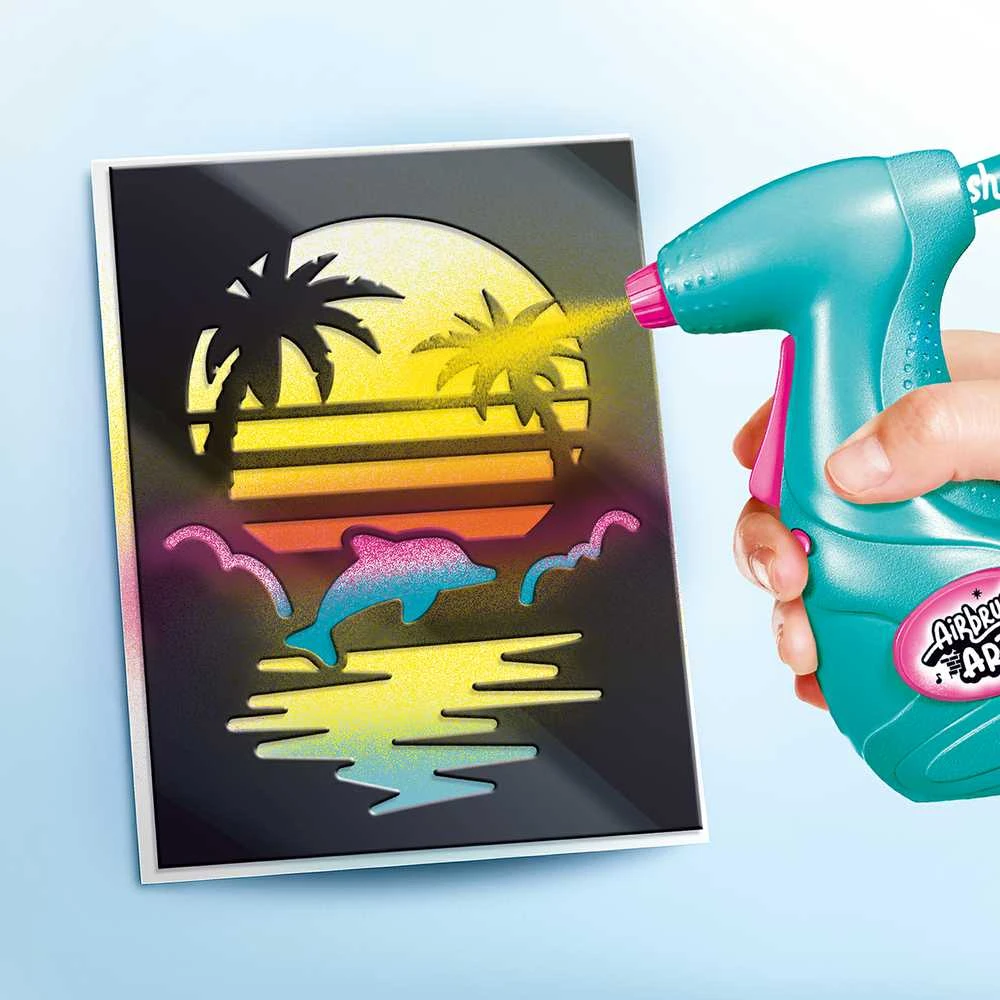 Airbrush Plush AIRBRUSH Menininko rinkinys su aerografu „Atvirukai“