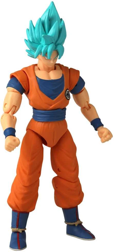 Bandai ANIME HEROES DRAGON STARS Poseable figūrėlė su priedais, 16 cm - Super Saiyan Mėlyna Goku