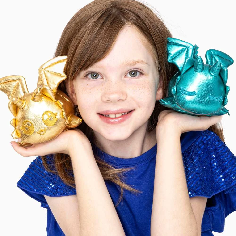 APHMAU MeeMeow Paslaptingas pliušinis kačiukas „Dragons“, 15 cm