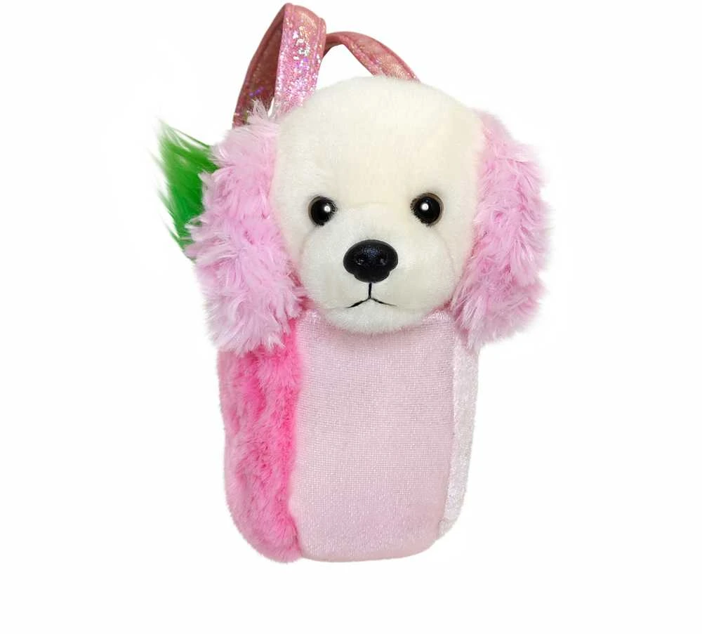 AURORA FANCY PALS Pliušinis pudeliukas STRAWBERRY rankinėje, 20 cm