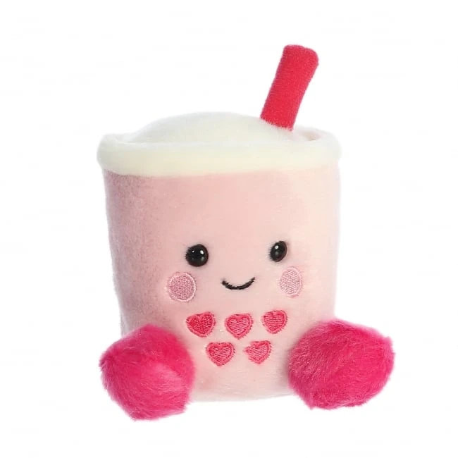 AURORA PALM PALS Pliušinis burbulinės arbatos puodelis, 11 cm