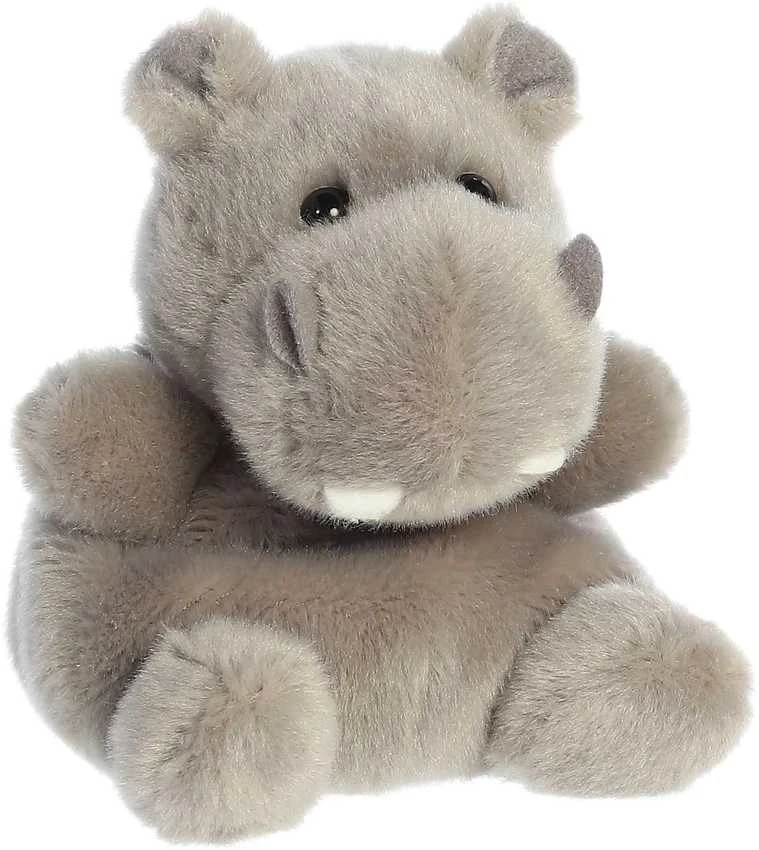 AURORA PALM PALS Pliušinis begemotas, 12 cm aprašymas - Prekės nuotrauka