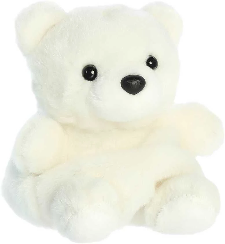 AURORA PALM PALS Pliušinis poliarinis lokys, 12 cm aprašymas - Prekės nuotrauka