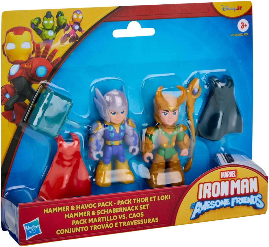 AVENGERS IRON MAN AND HIS AWESOME FRIENDS Figūrėlės, 2 vnt.
