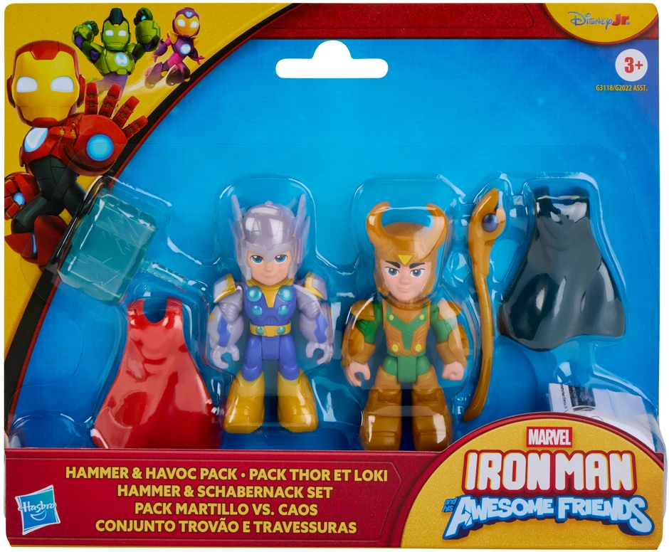 AVENGERS IRON MAN AND HIS AWESOME FRIENDS Figūrėlės, 2 vnt.