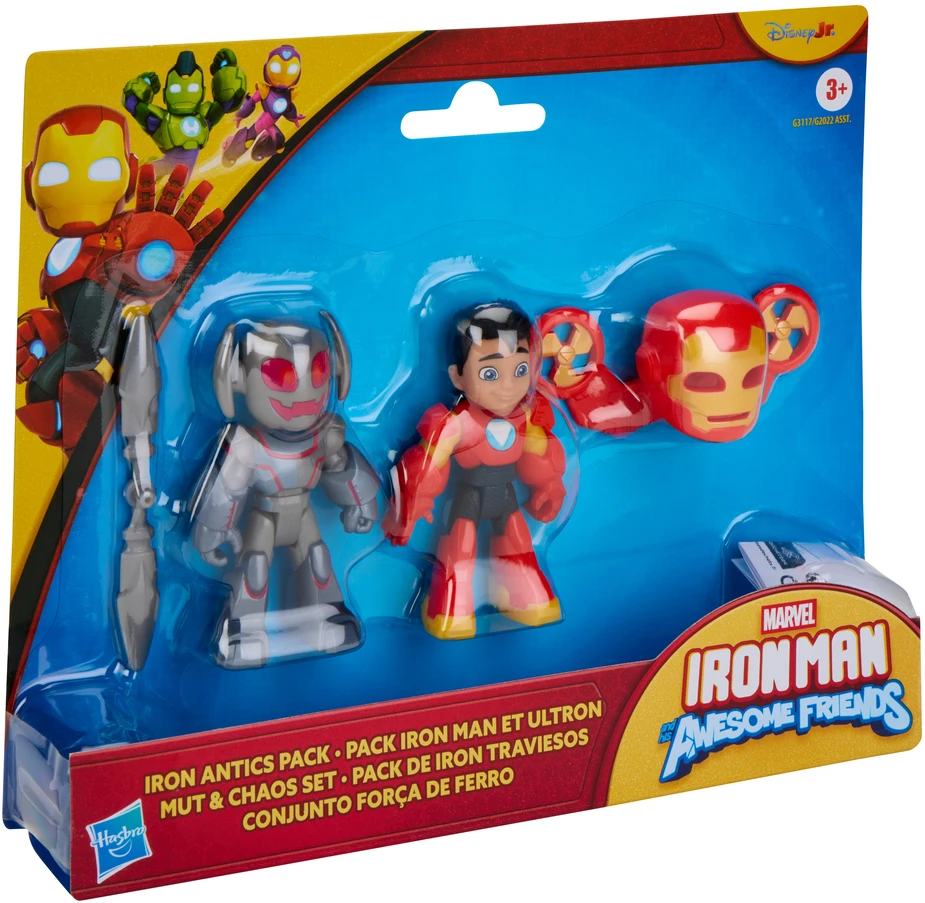 AVENGERS IRON MAN AND HIS AWESOME FRIENDS Figūrėlės, 2 vnt.
