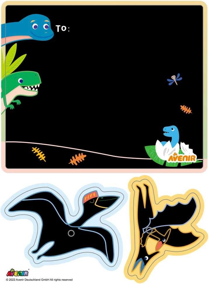 AVENIR Atvirukų gaminimo rinkinys „Dinozaurai“