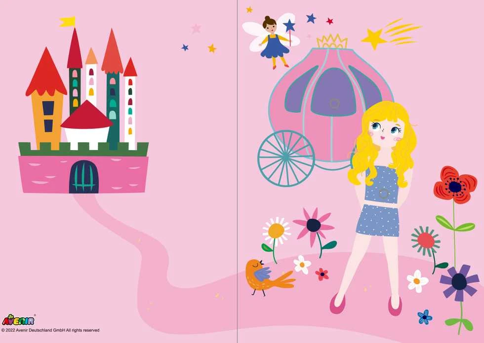 AVENIR Atvirukų gaminimo rinkinys „Princesės“