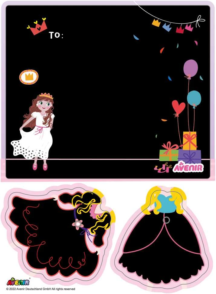 AVENIR Atvirukų gaminimo rinkinys „Princesės“