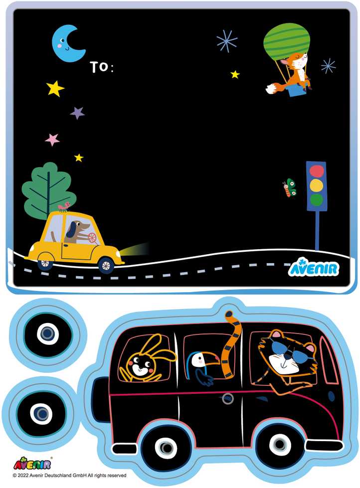 AVENIR Atvirukų gaminimo rinkinys „Transporto priemonės“