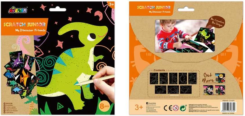 AVENIR Nutrinamų paveikslėlių rinkinys „Dinozaurai“