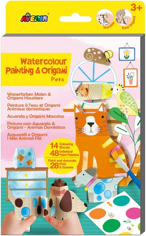 AVENIR Tapyba akvarele ir origami: Augintiniai