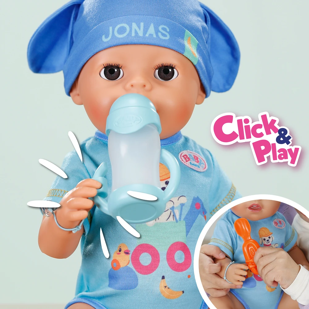 BABY BORN „Click & Play“ Lėlytė JONAS, 43 cm