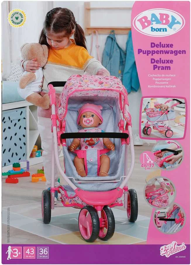 BABY BORN Prabangus vežimėlis