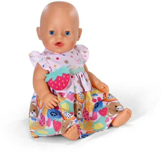Sukienka BABY BORN Vaisiais dekoruota suknelė, 43 cm