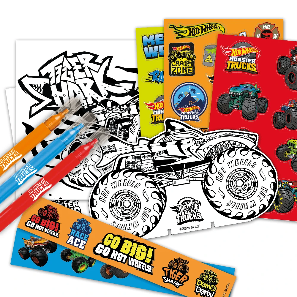 BLADEZ HOT WHEELS MOSTER TRUCKS Lipdukų veiklos rinkinys
