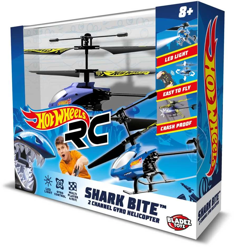 BLADEZ HOT WHEELS RC sraigtasparnis SHARK BITE, 22 cm