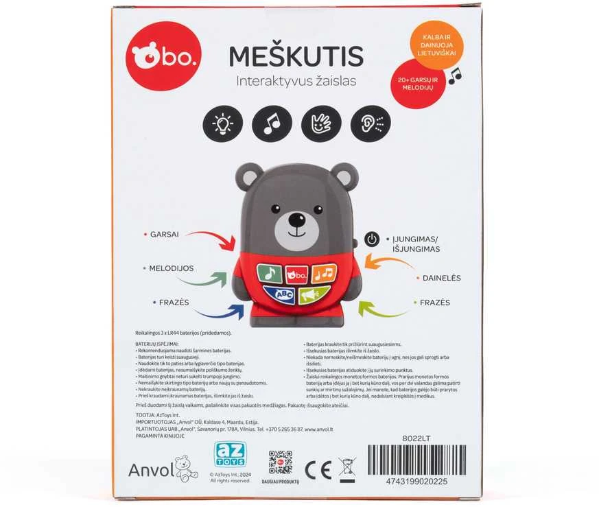 bo. Interaktyvus žaislas „Meškutis" (Lietuvių kalba)