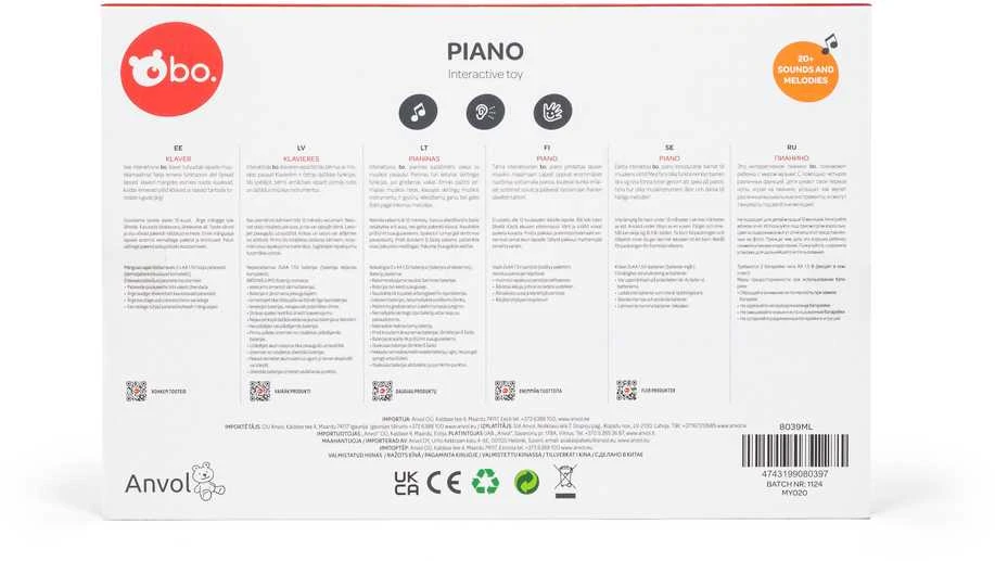 bo. Interaktyvus Žaislas - Pianinas