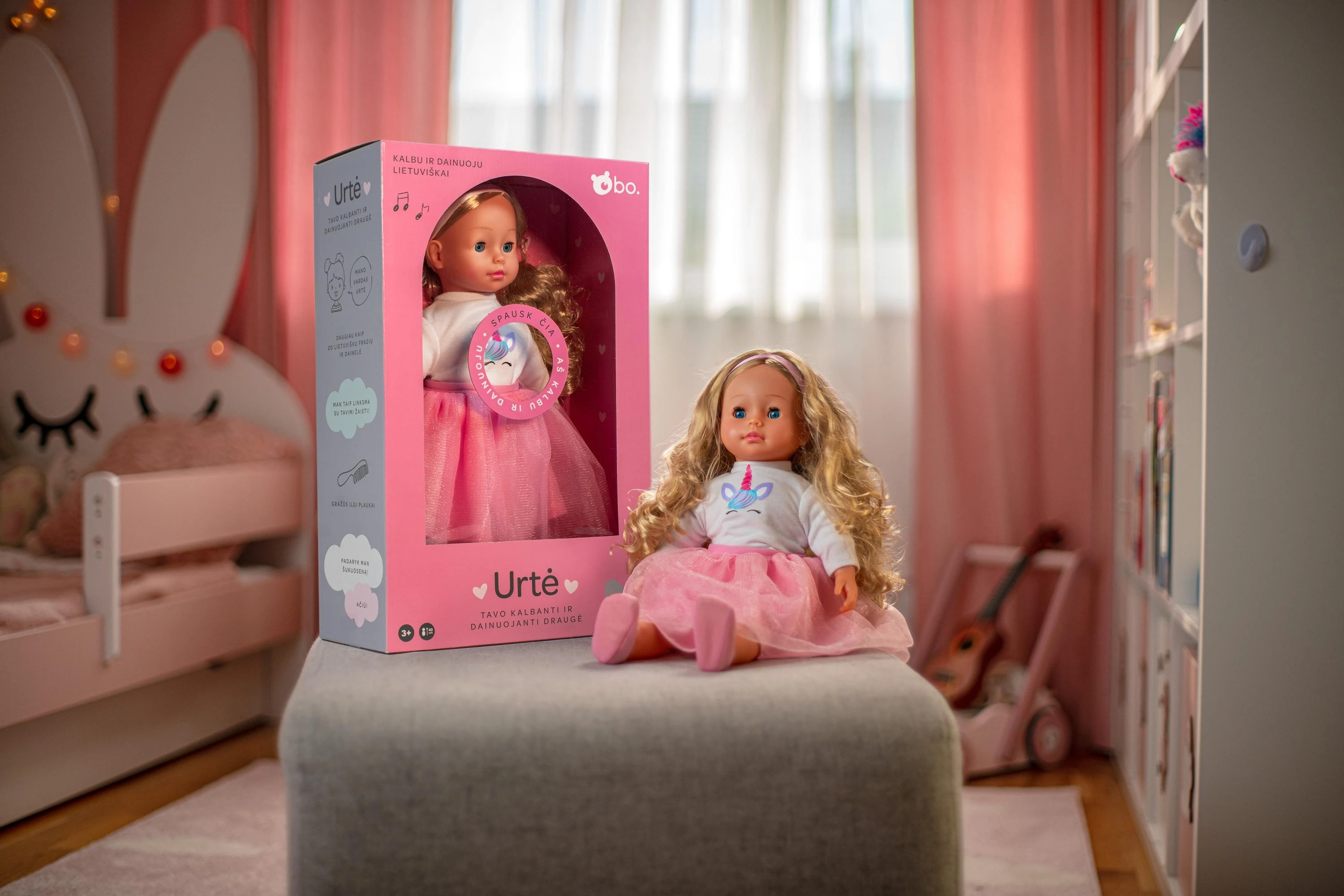 Lietuviškai kalbanti ir dainuojanti lėlė BO Urtė