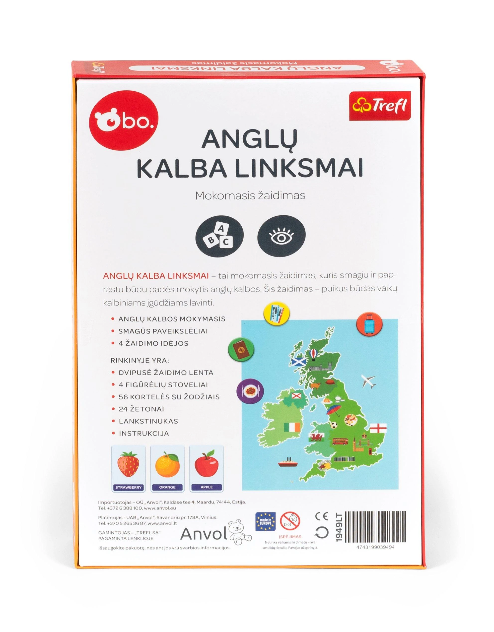 bo. Mokomasis žaidimas „Anglų kalba linksmai“, lietuvių k.