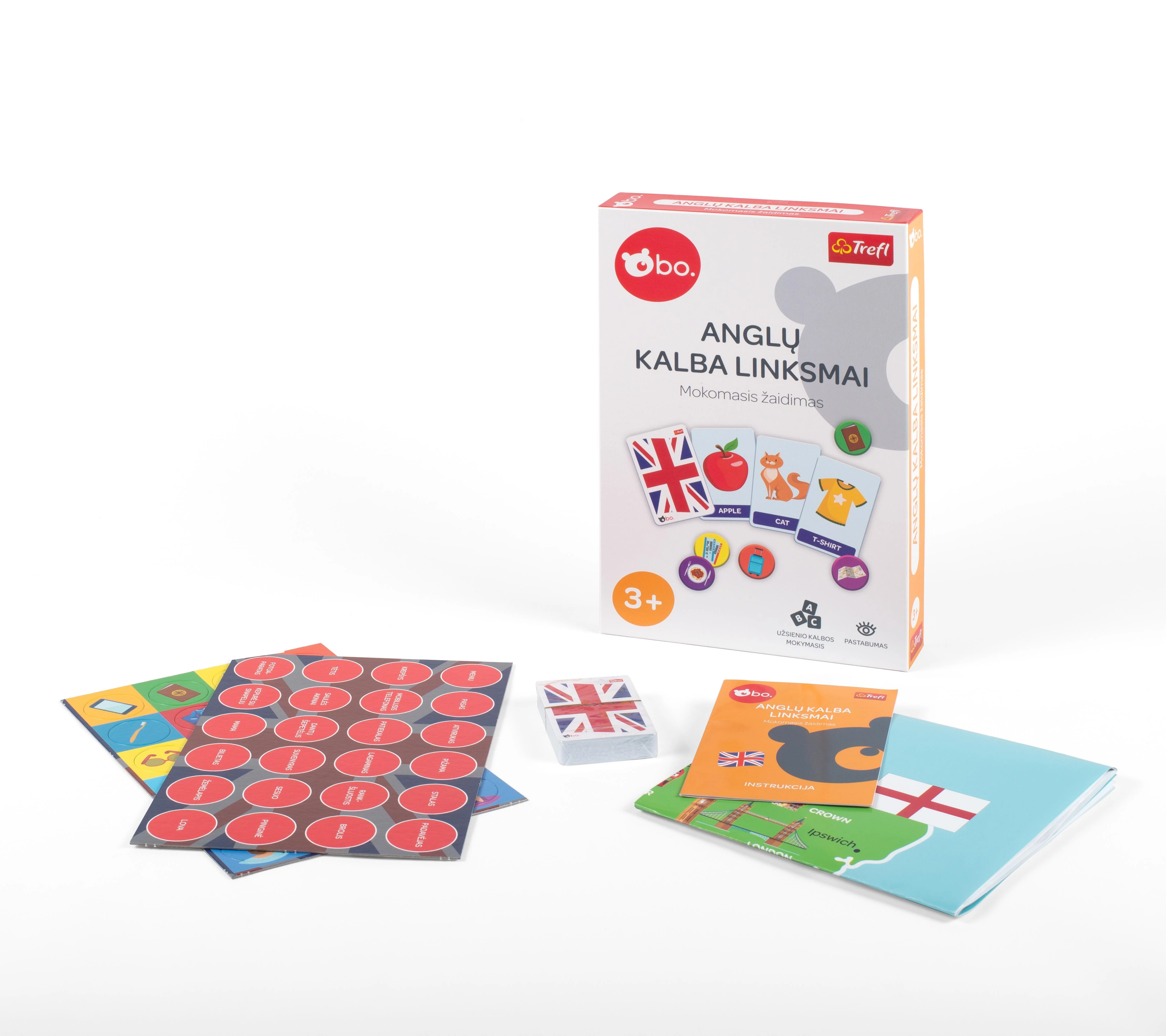 bo. Mokomasis žaidimas „Anglų kalba linksmai“, lietuvių k.