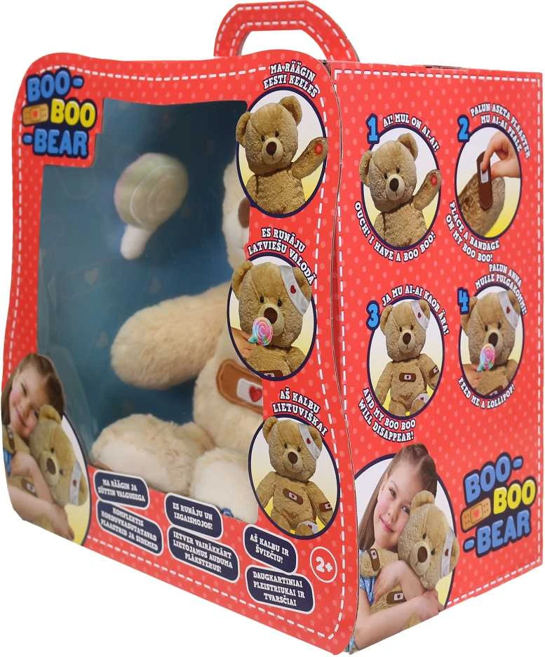 BOO-BOO BEAR Interaktyvus meškiukas - Pacientas (lietuvių kalba)