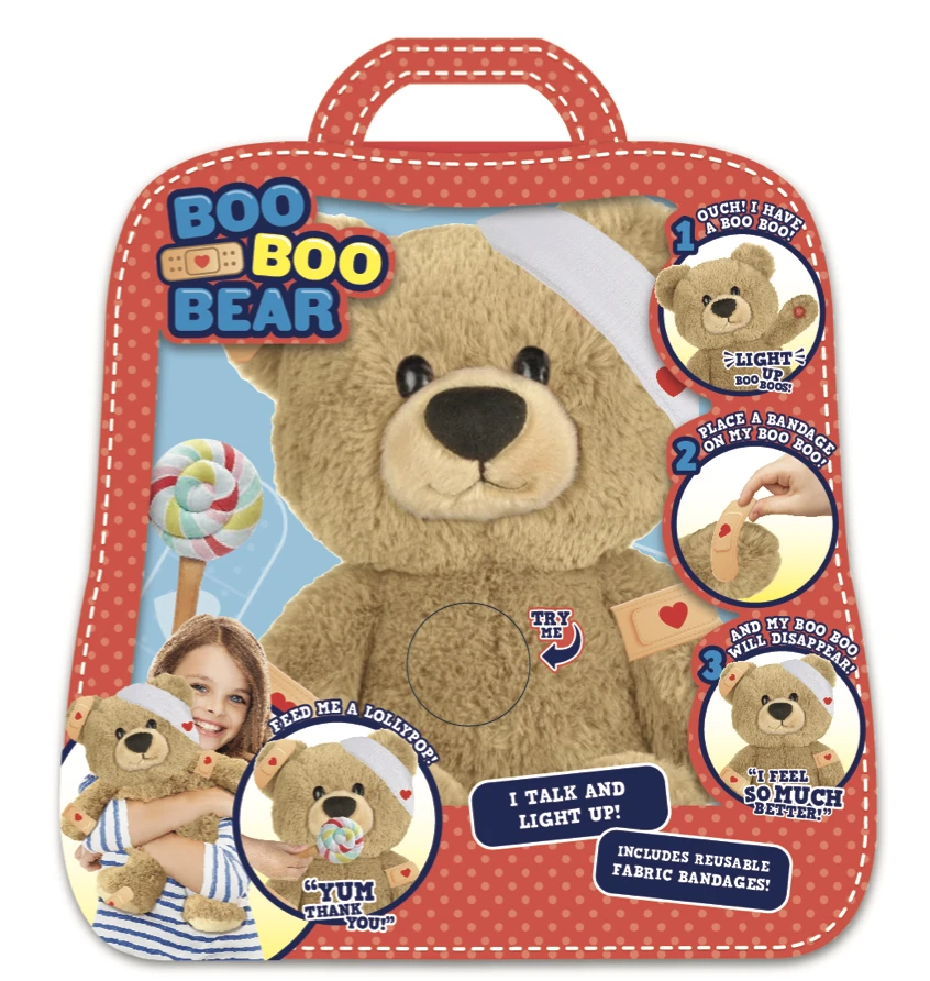 BOO-BOO BEAR Interaktyvus meškiukas - Pacientas (lietuvių kalba)