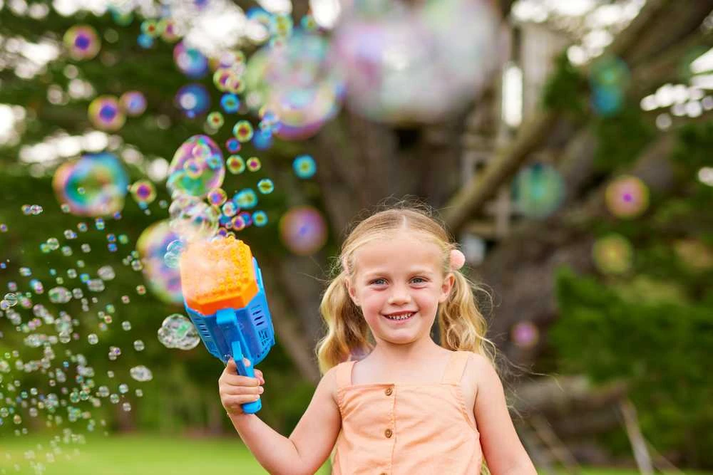 Bunch O Bubbles BUBBLE WOW WOW A BUBBLE Didelis burbulų šautuvas