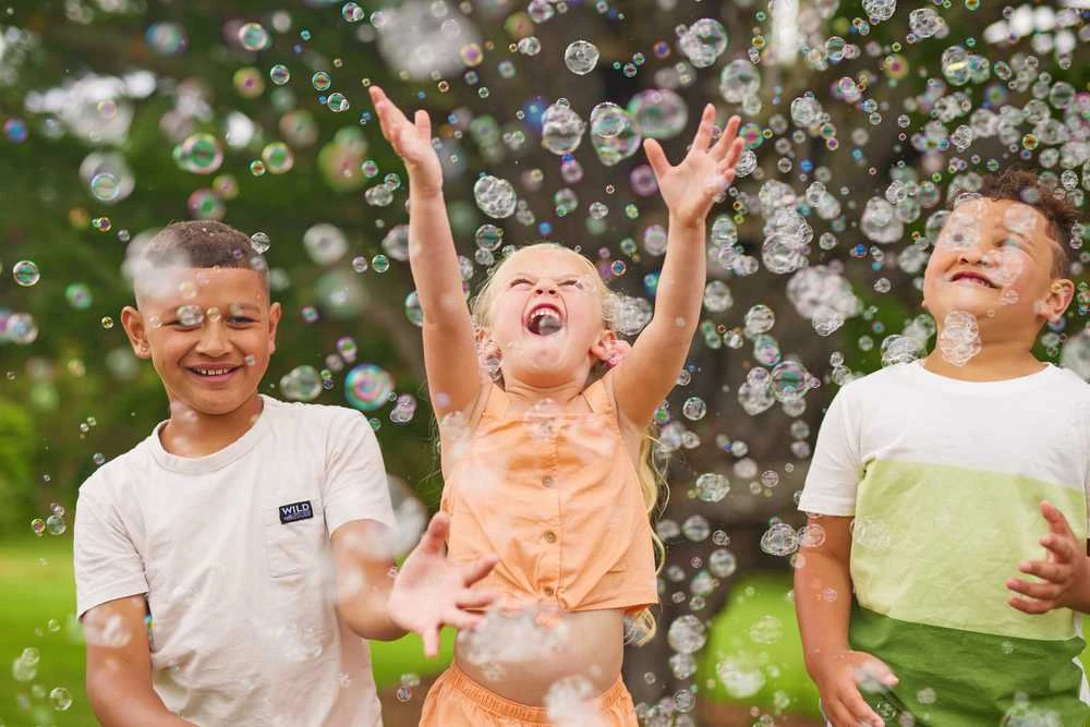 Bunch O Bubbles BUBBLE WOW WOW A BUBBLE Didelis burbulų šautuvas